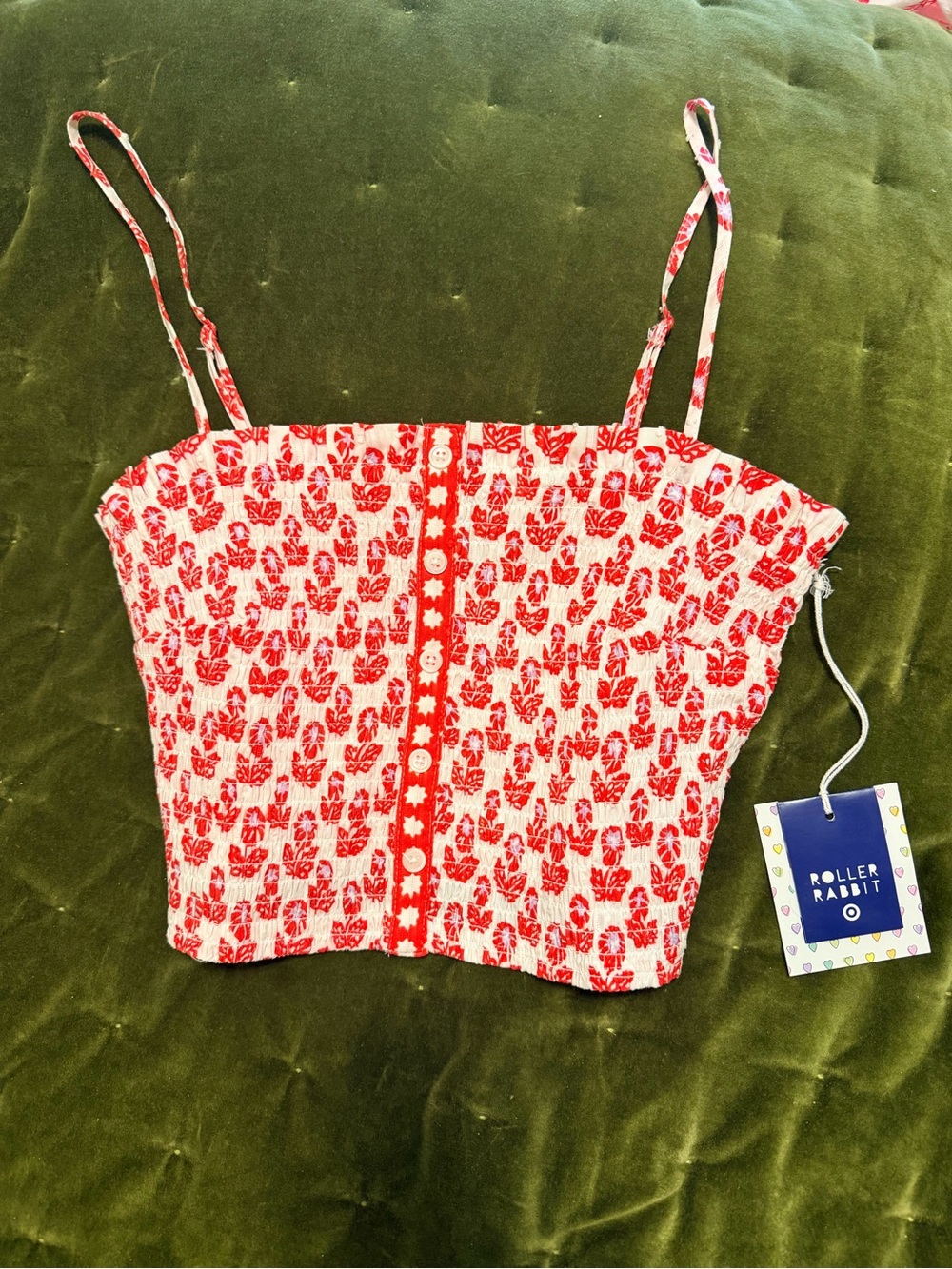 Roller Rabbit X Target Smocked Crop Cami